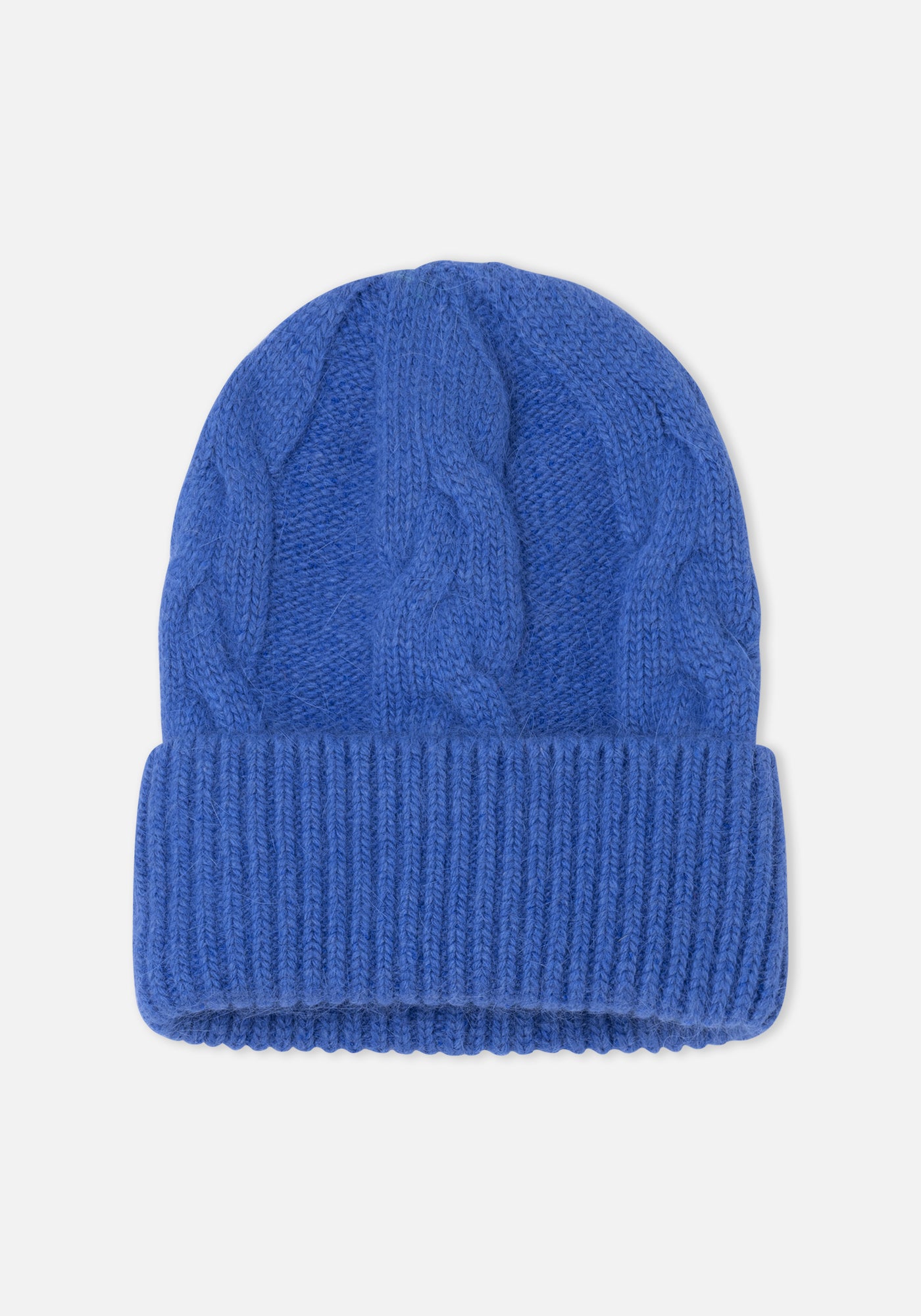 Bonnet Tressé Bleu