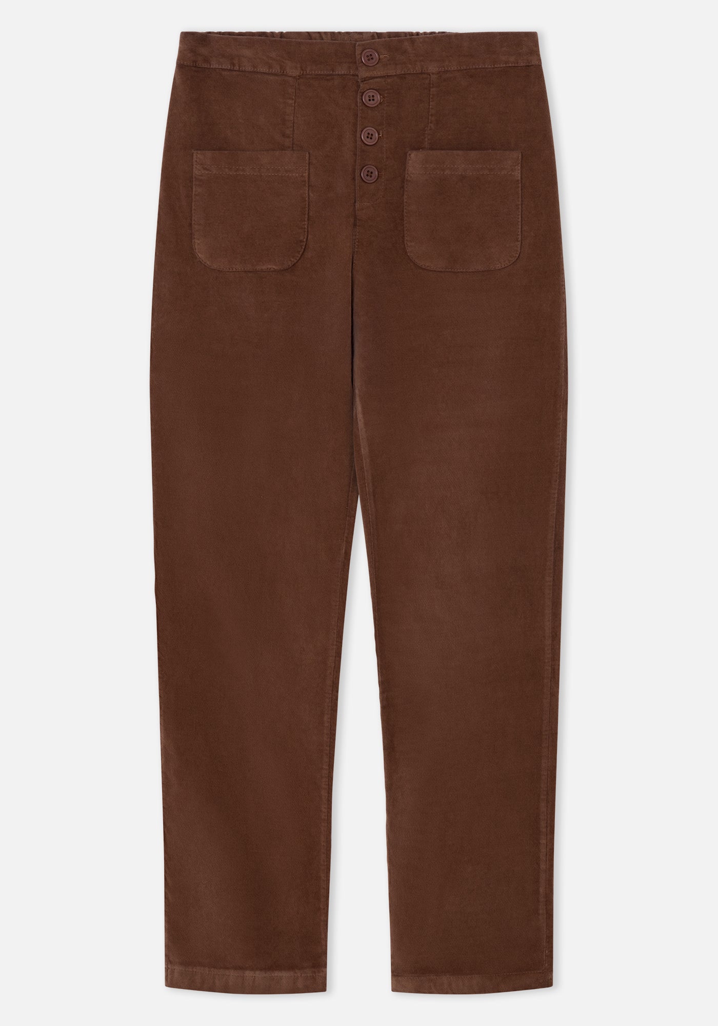 Pantalon Flow Velours Chocolat