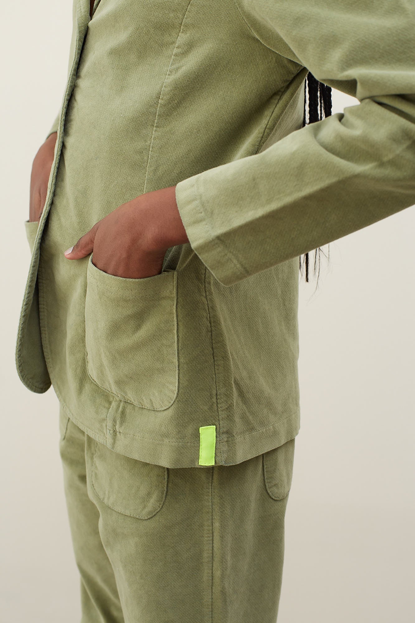 Veste Velours Vert