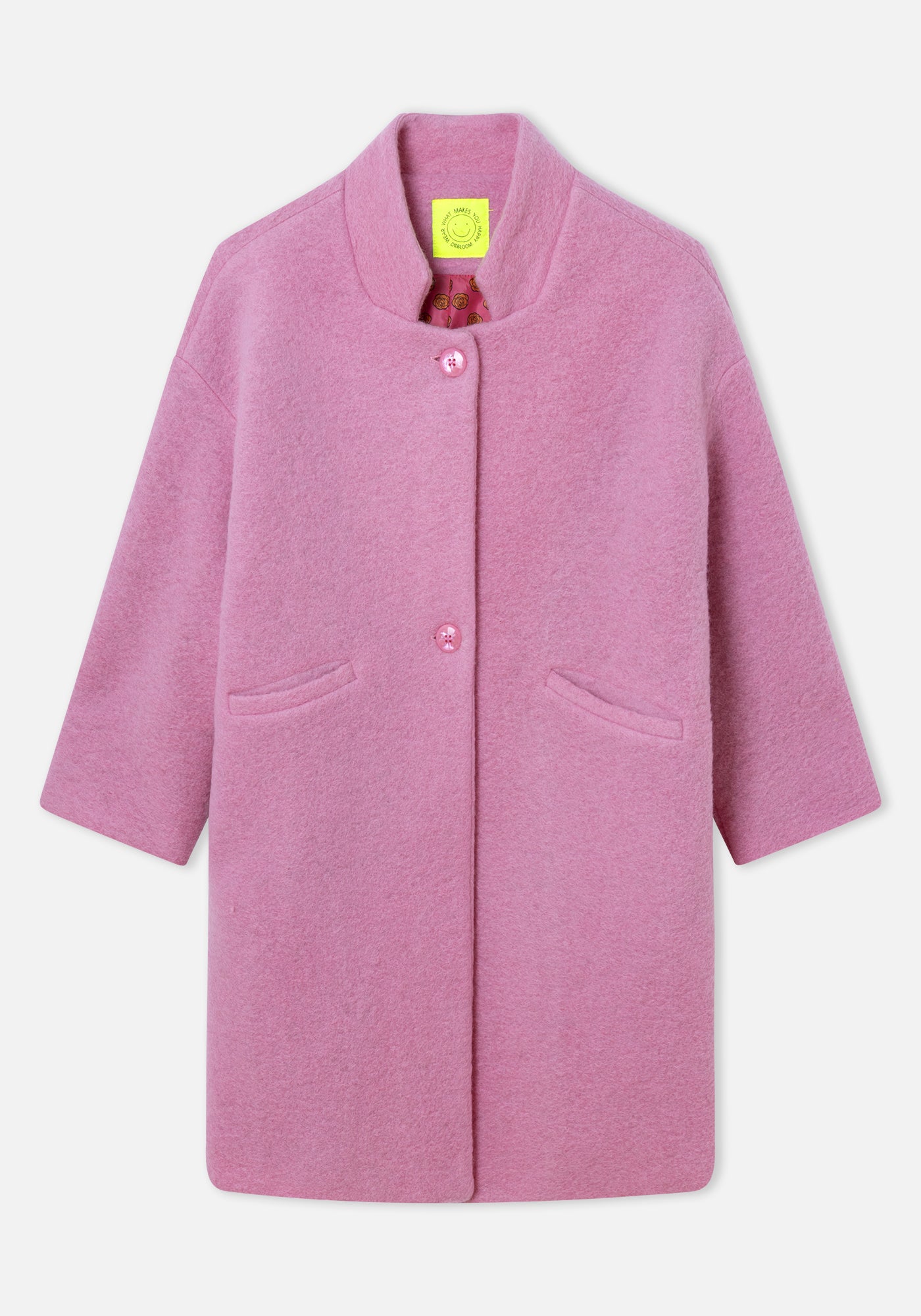 Manteau Como Laine Rose