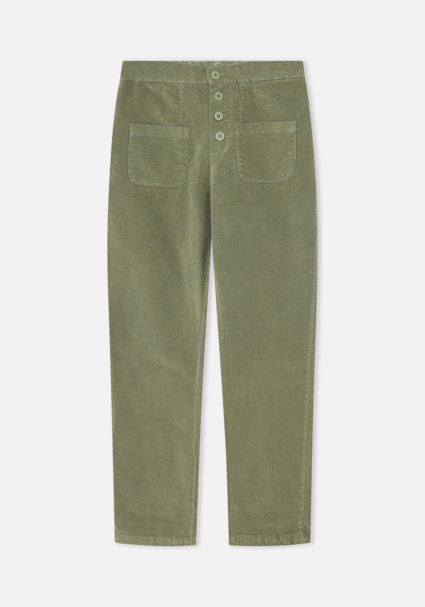 Pantalon Velours Vert