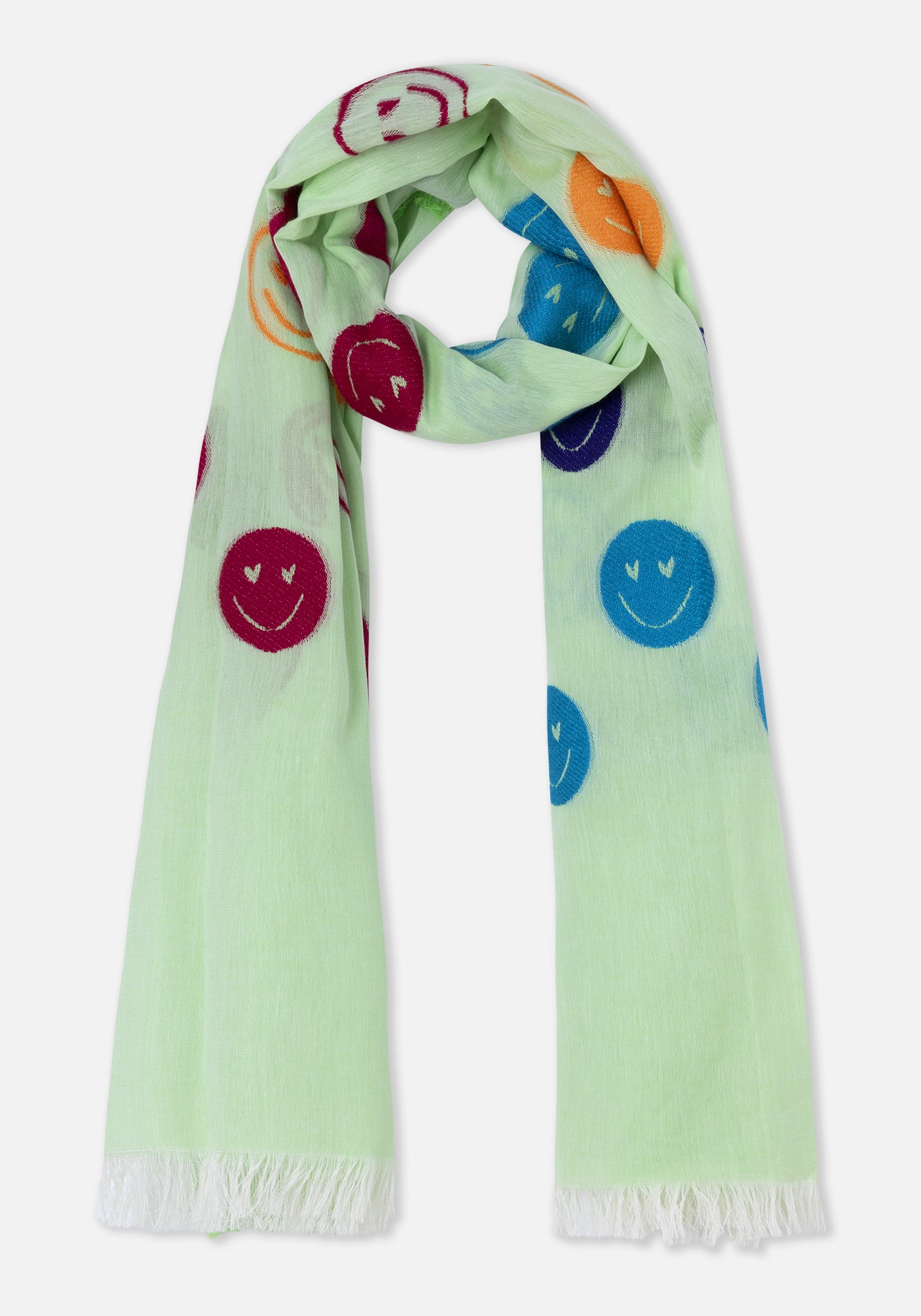 Foulard Smiley Vert