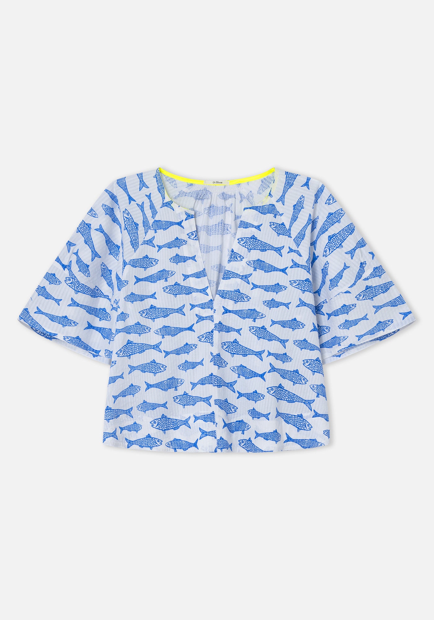 Blouse Soplo Poissons Bleus 